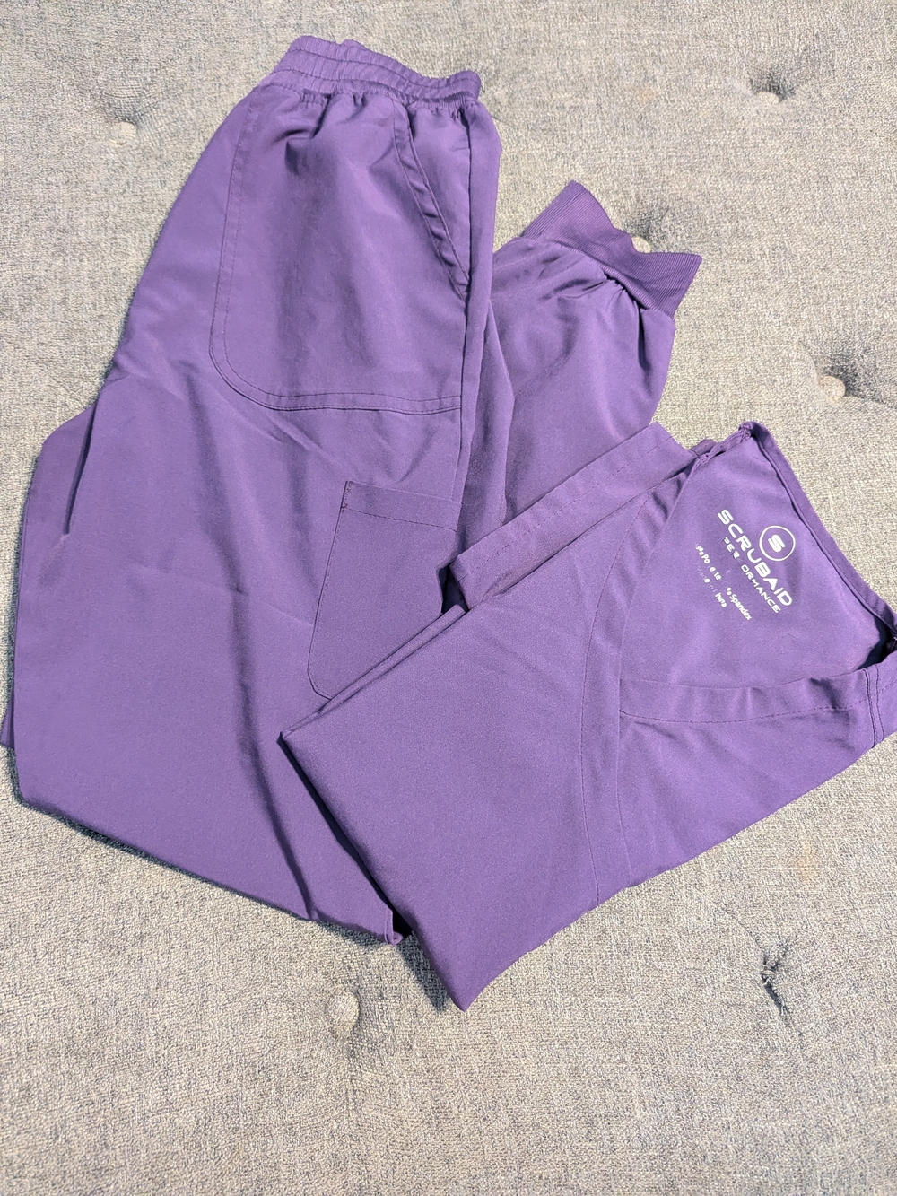 Scrubad Women’s Purple Elastic Waist Track Pants - Medical Joggers